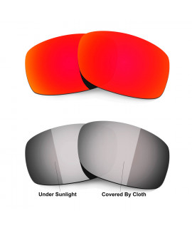 Hkuco Red/Transition/Photochromic Polarized Replacement Lenses For Oakley Fives Squared Sunglasses 